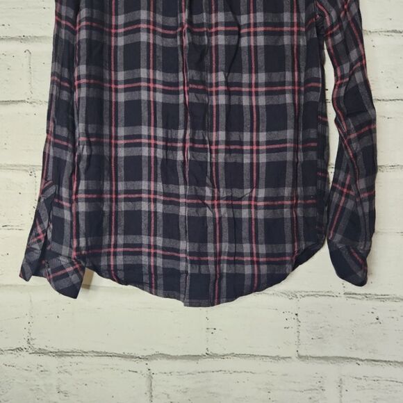 Rails hunter coal gray rose plaid button up Small - Picture 4 of 13